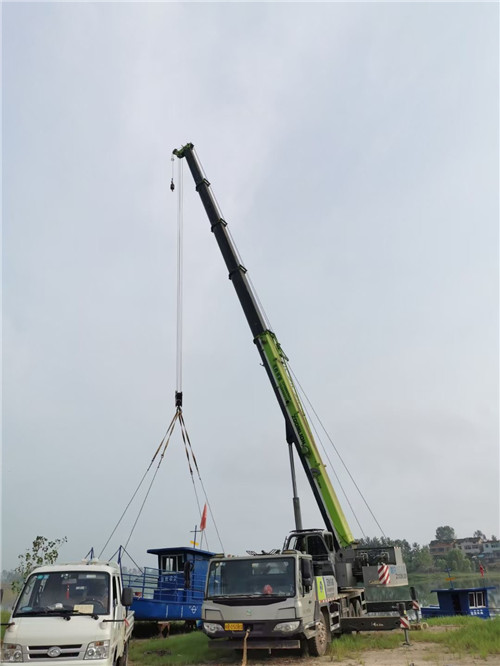 魏县桥梁建设吊装案例